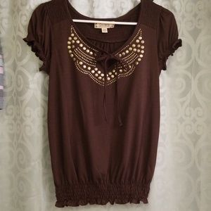 Brown blouse